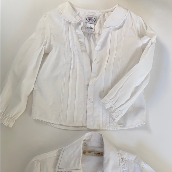 Lot of white blouses (2) adorable fun EUC - Picture 3 of 9